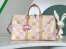 Louis Vuitton Pink Keepall Bandoulière 45