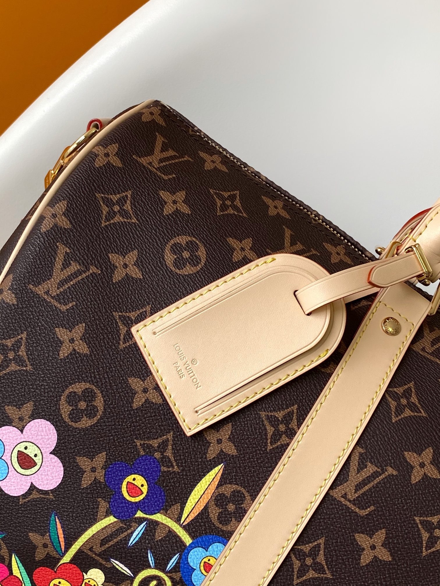 Louis Vuitton Brown Keepall Bandoulière 45 - Image 5