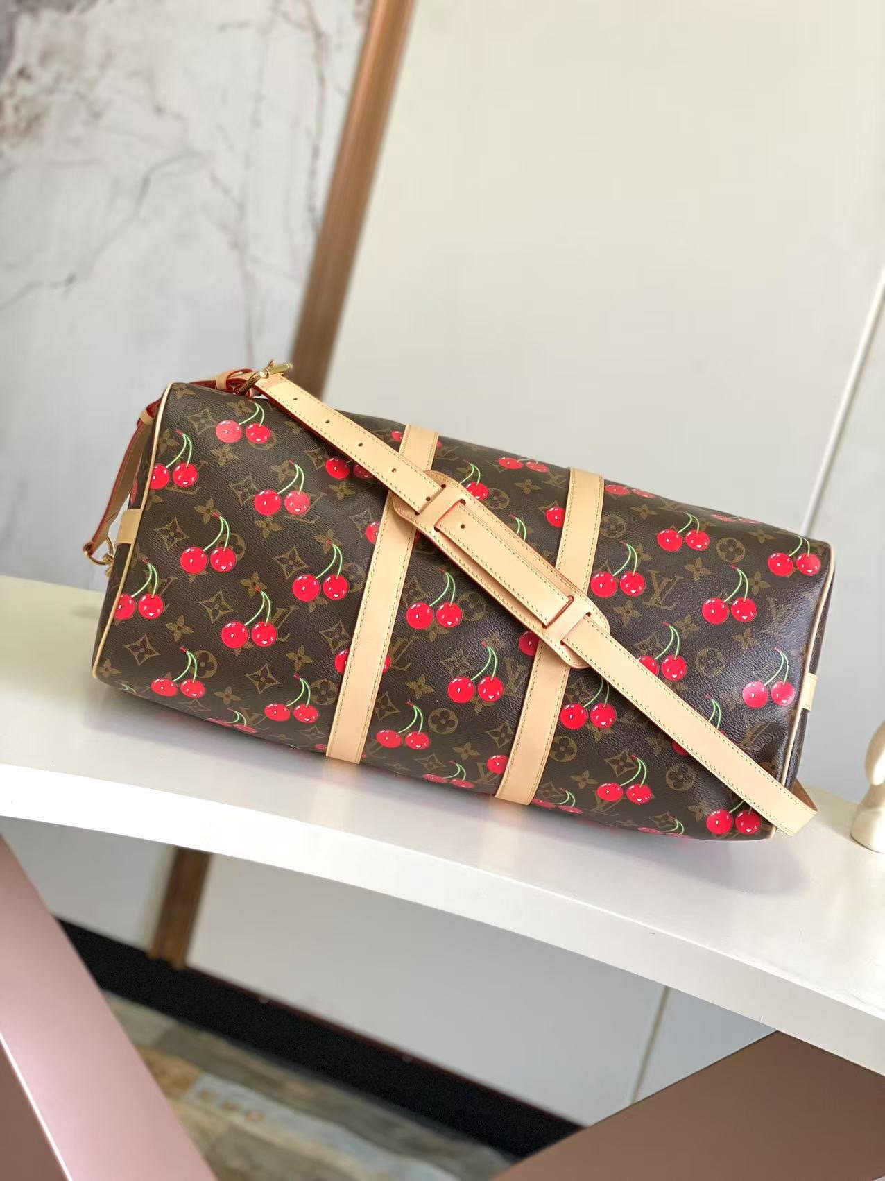 Louis Vuitton Brown Keepall - Image 3