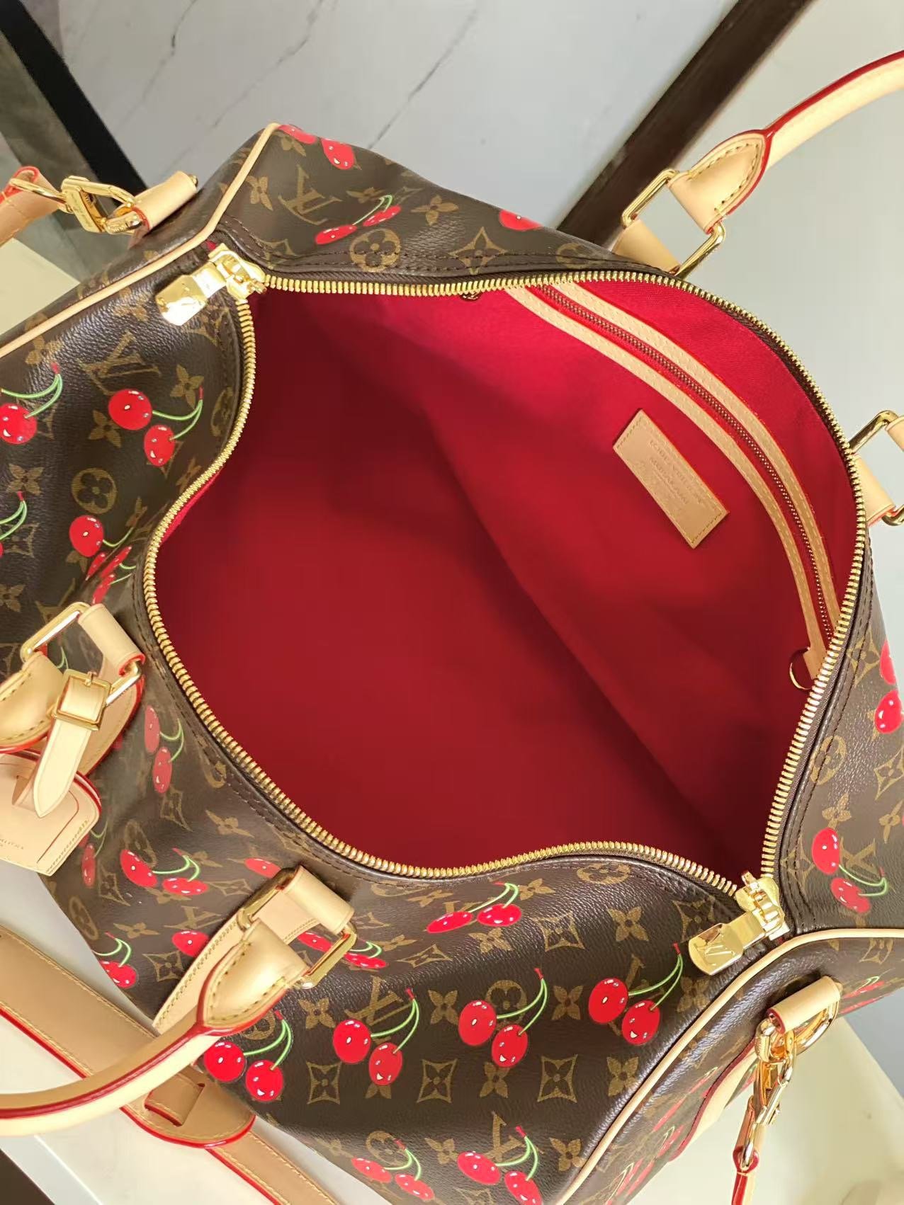 Louis Vuitton Brown Keepall - Image 6