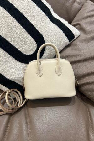 Hermes Bolide Bag -- White