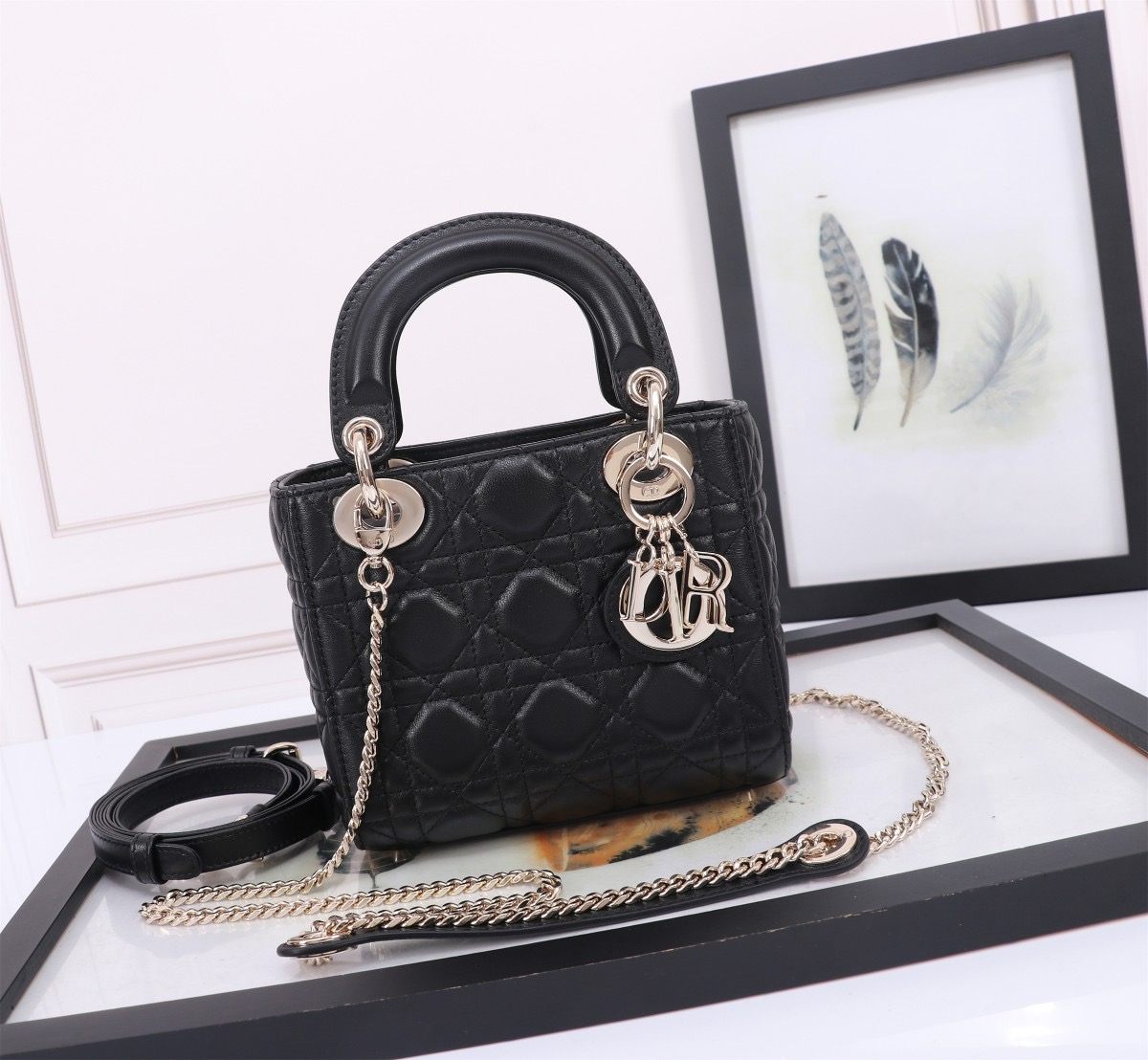Christian Lady Dior Mini Leather Bag