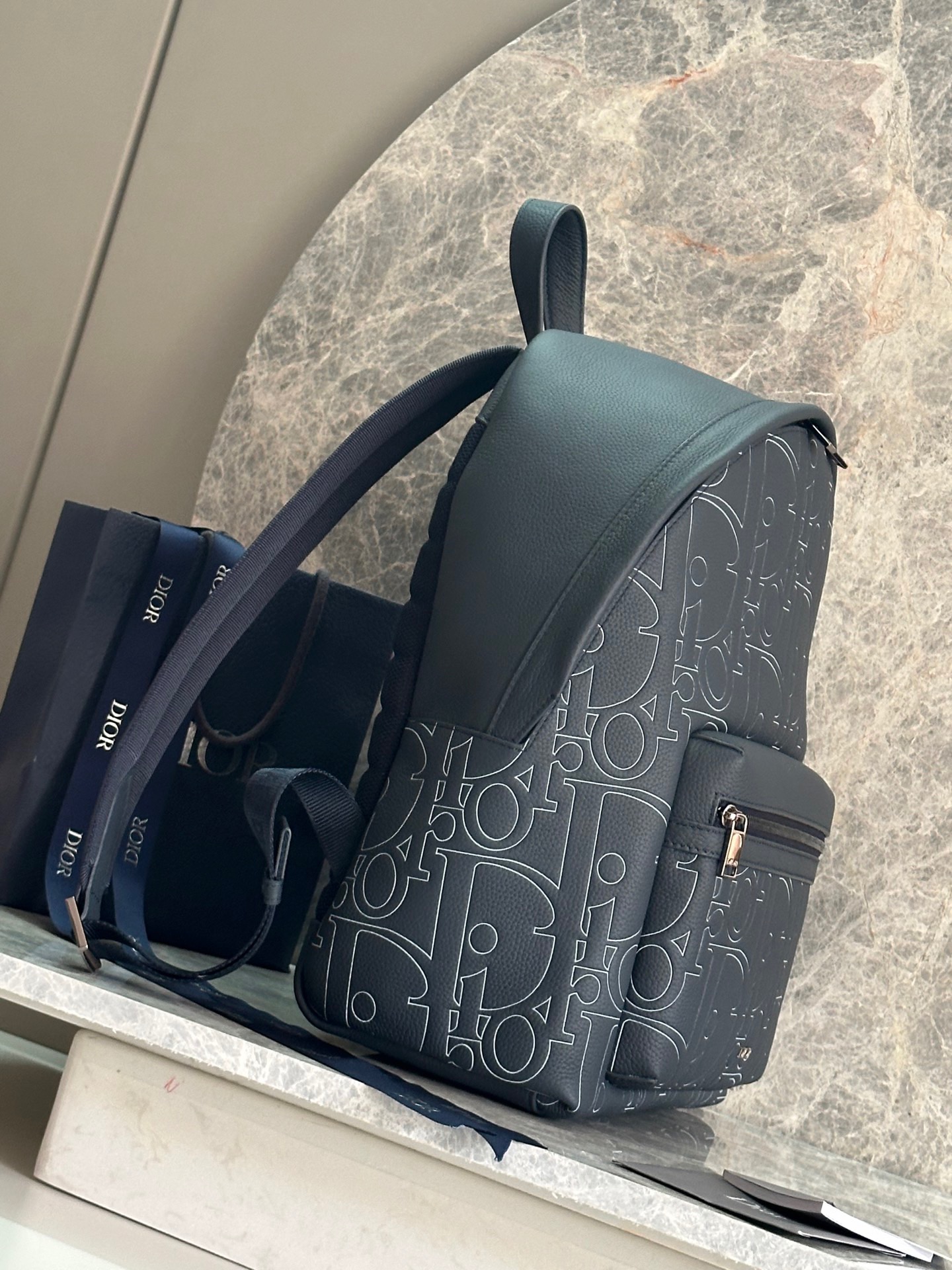 Christian Dior Black Oblique Backpack - Image 8