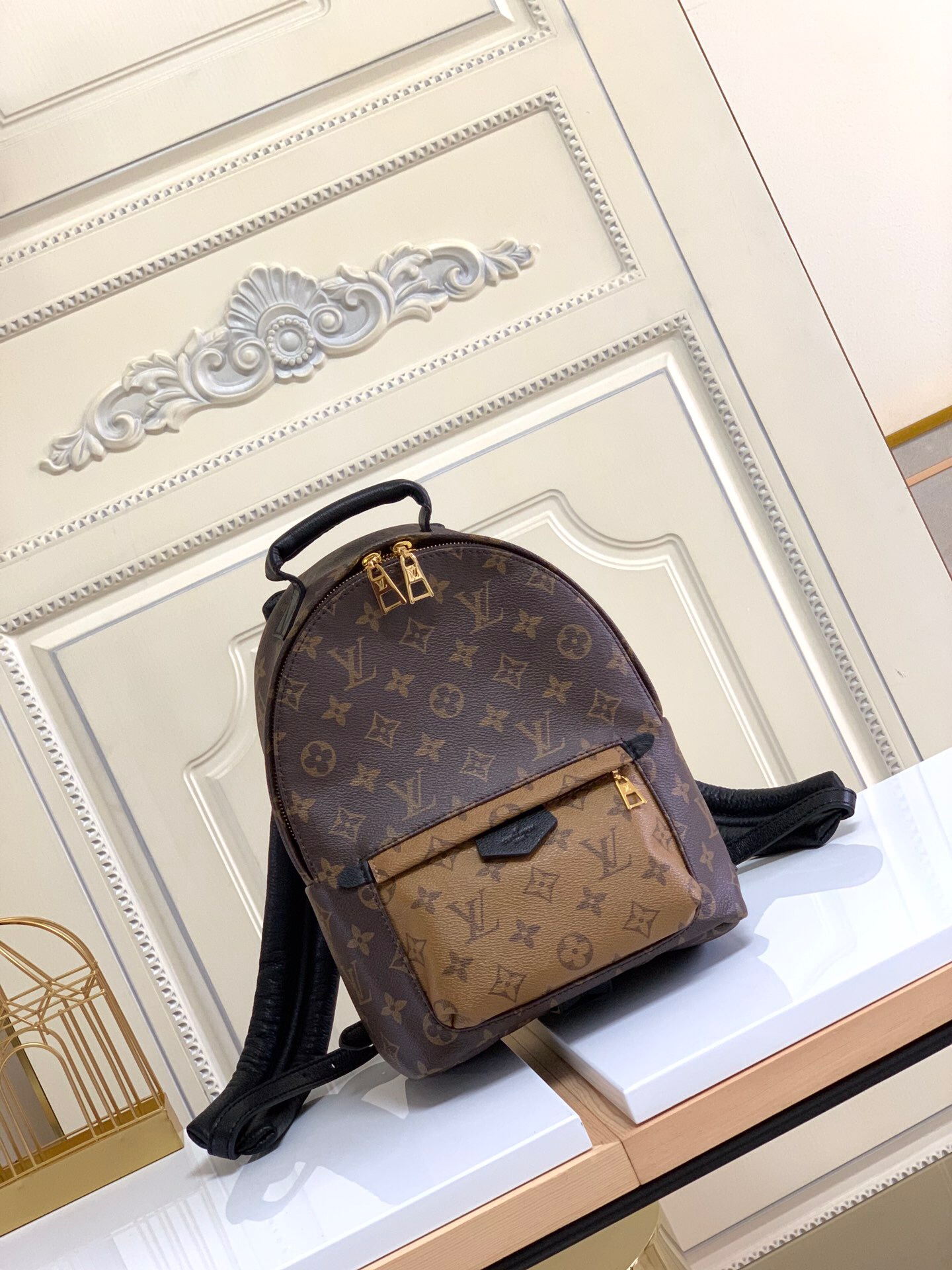 LV Palm Springs Backpack -- Classic Brown