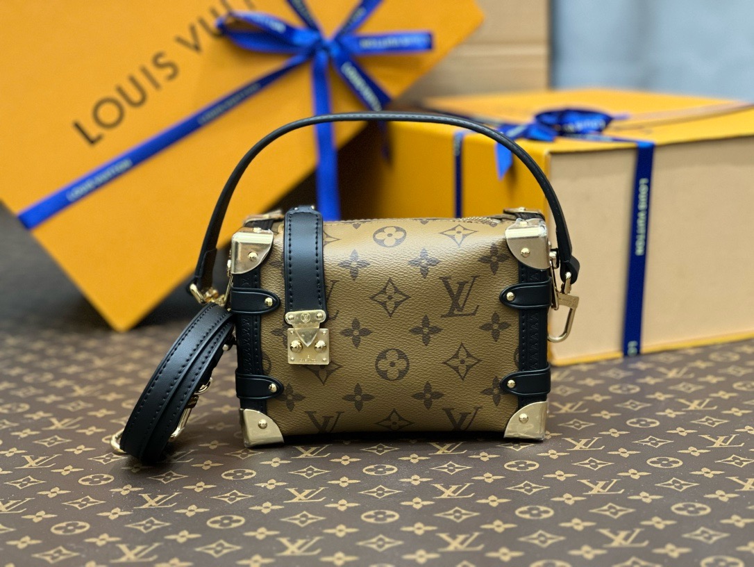LV Side Trunk Bag -- Light Brown