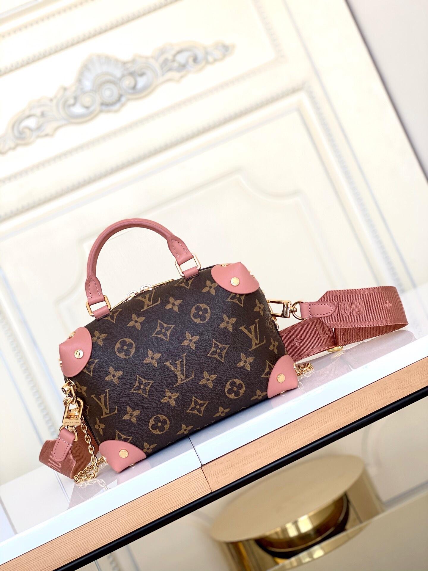 LV Petite Malle Souple Trunk -- Pink - Image 3