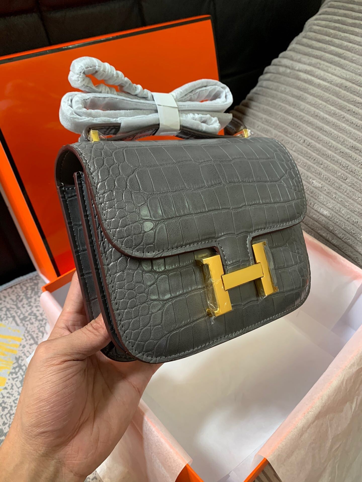 Hermès Constance 18 -- Gray - Image 4