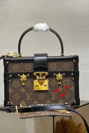 LV Petite Malle Trunk -- Light Brown