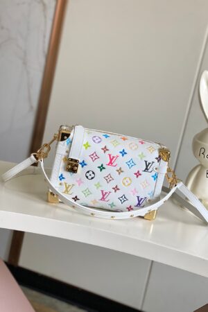 LV x TM Side Trunk Bag -- White