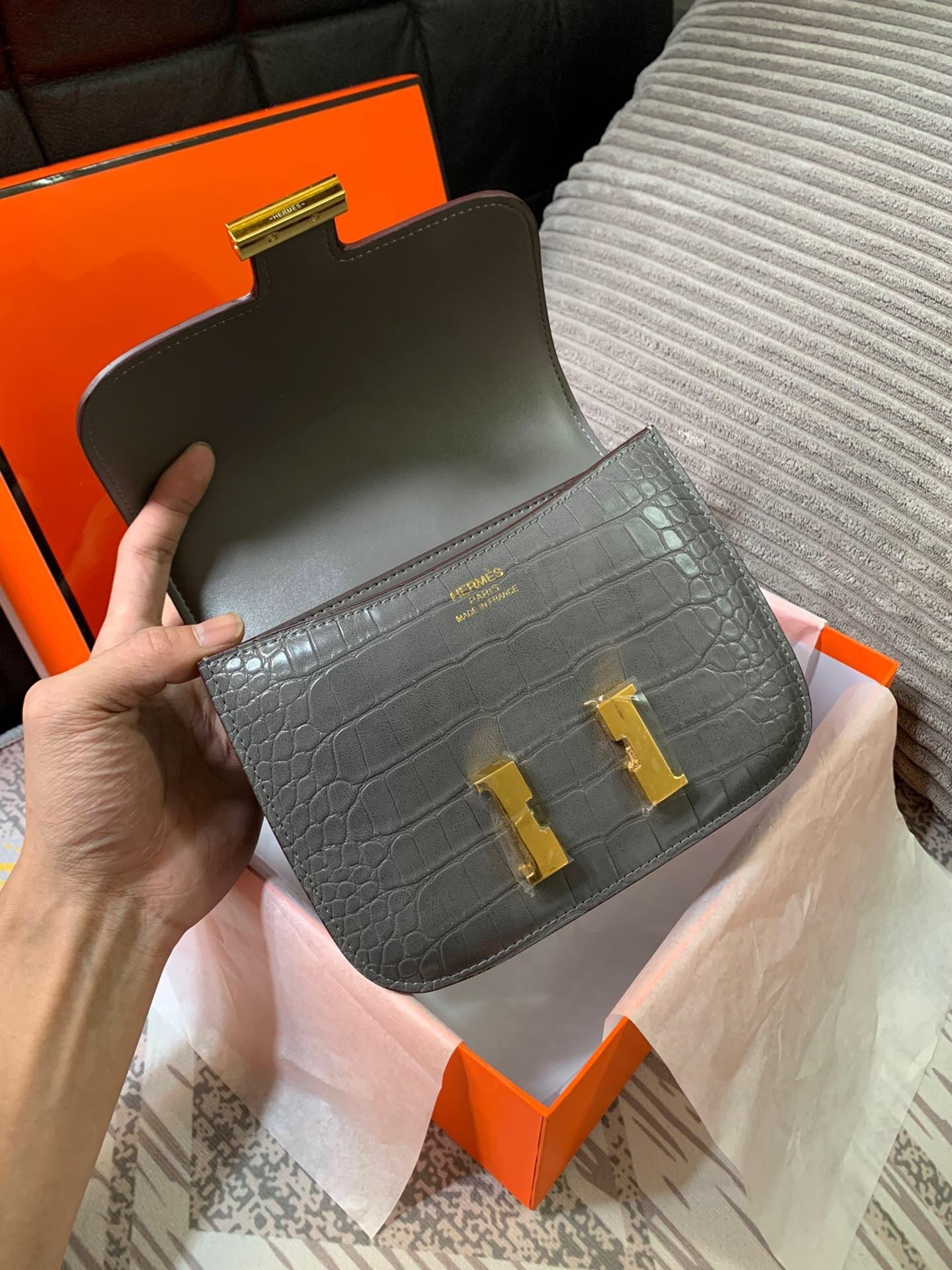 Hermès Constance 18 -- Gray - Image 5