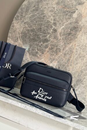 Christian Dior Black Leather Crossbody Bag
