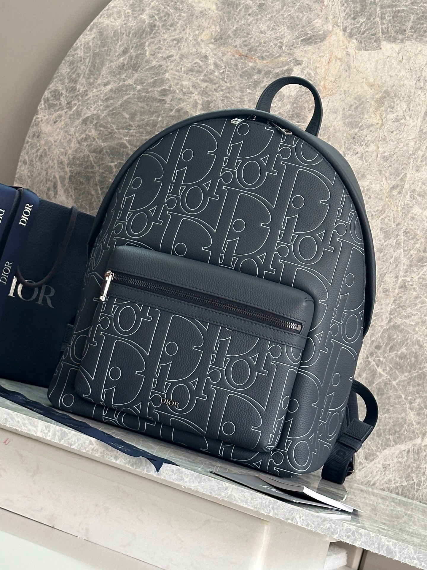 Christian Dior Black Oblique Backpack - Image 10