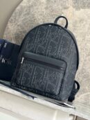 Christian Dior Black Oblique Backpack