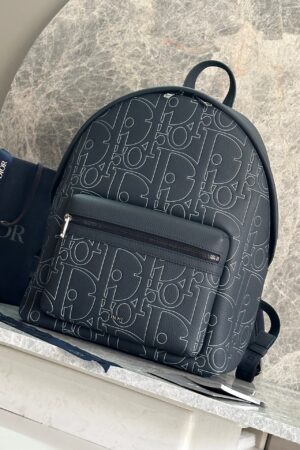 Christian Dior Black Oblique Backpack