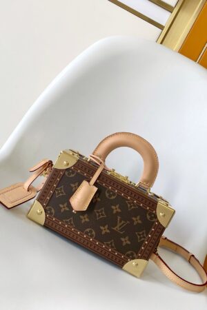 LV Petite Valise Trunk -- Brown