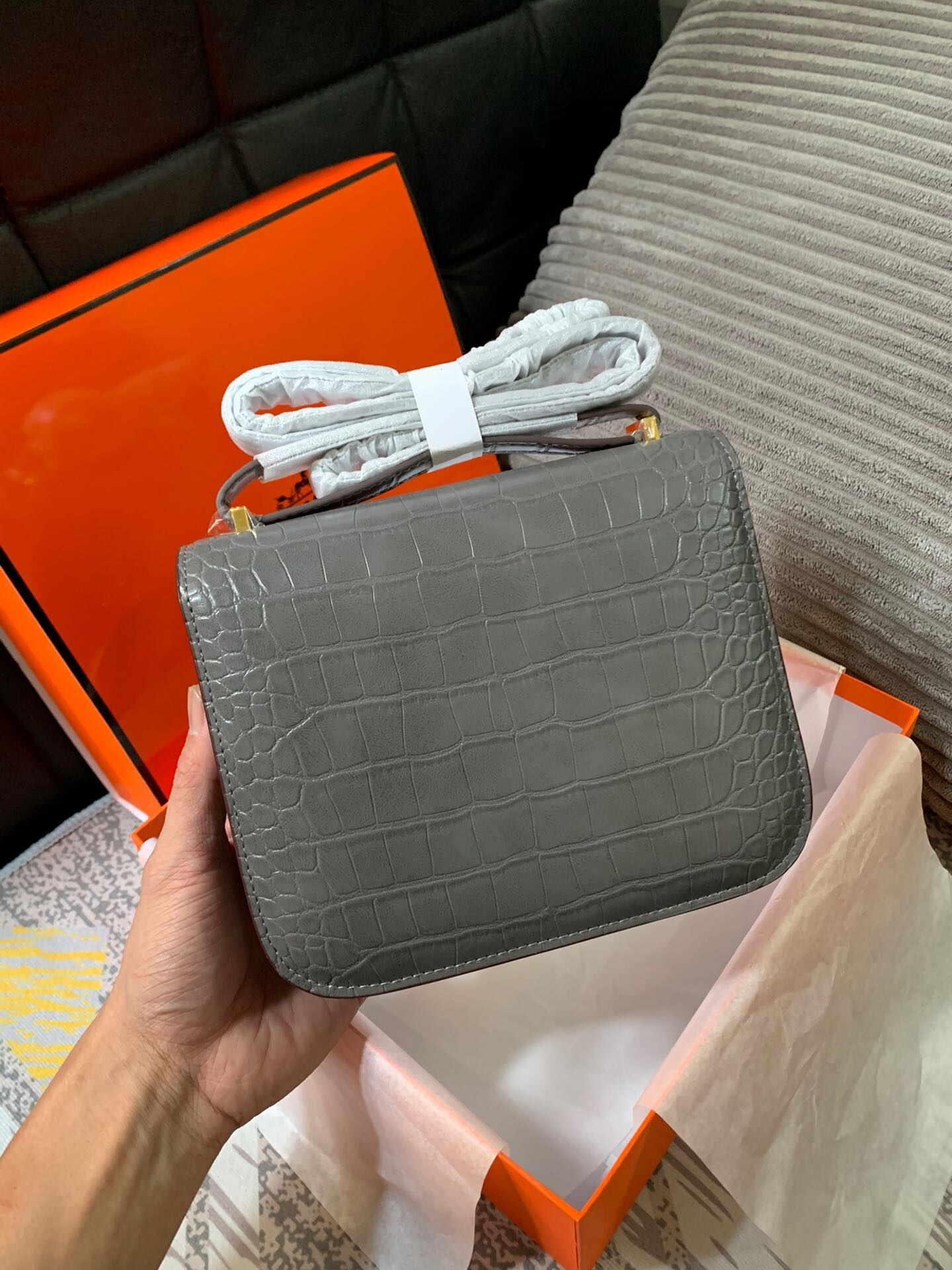 Hermès Constance 18 -- Gray - Image 8