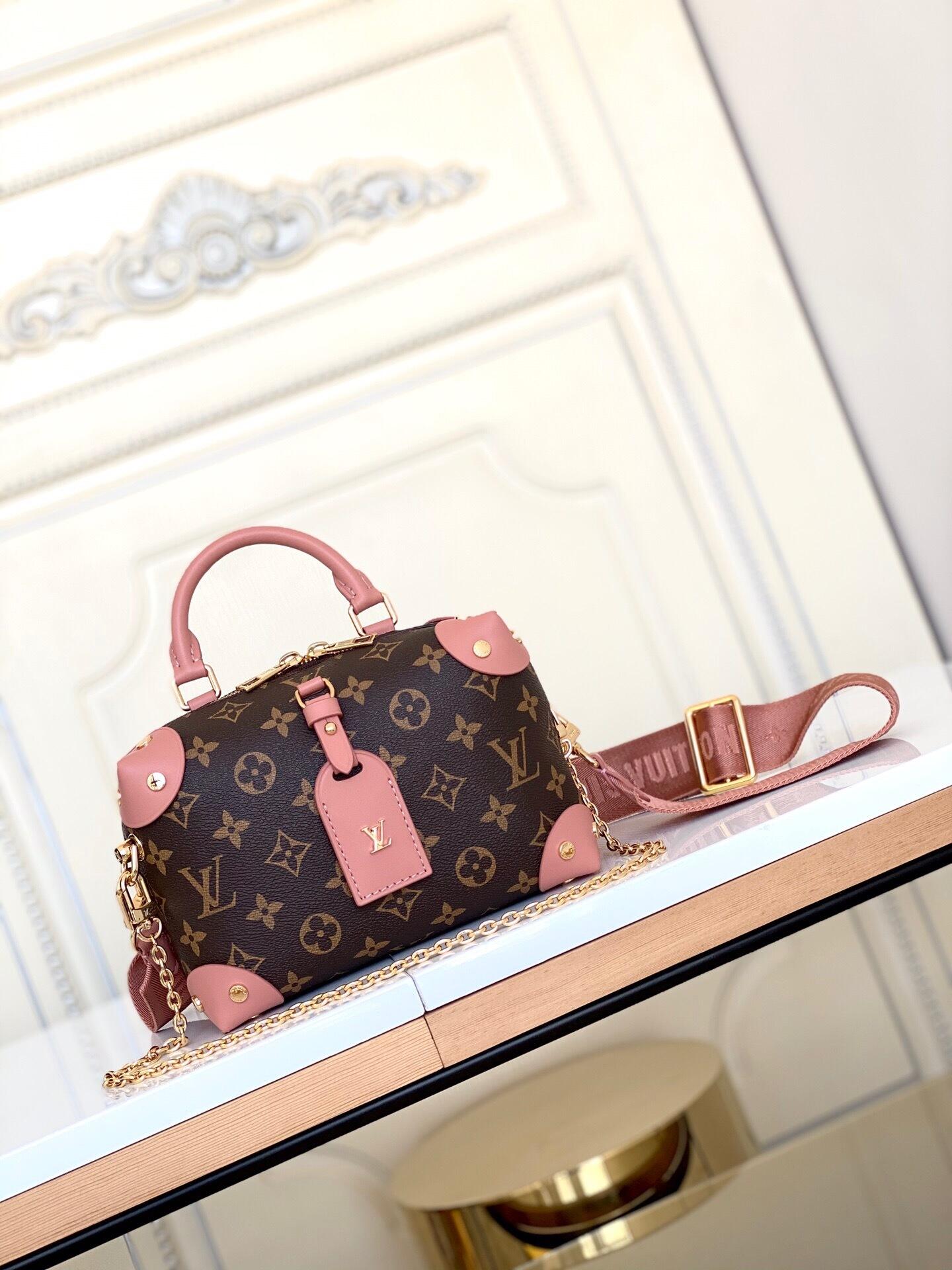 LV Petite Malle Souple Trunk -- Pink