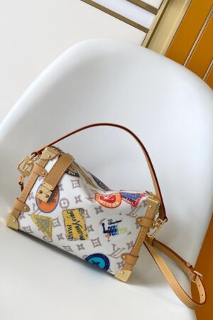 LV Side Trunk Bag -- White