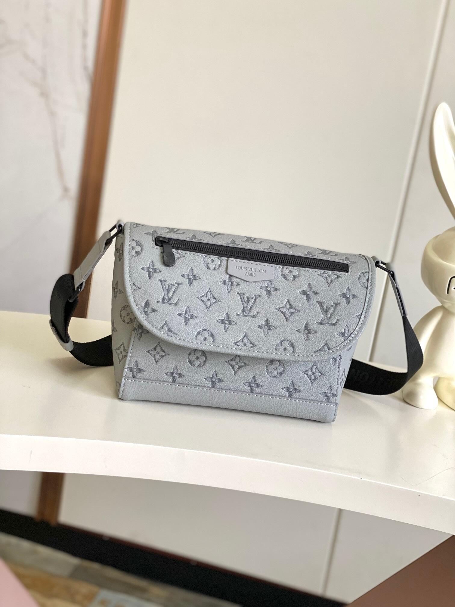 LV Pulse Messenger Bag -- Gray