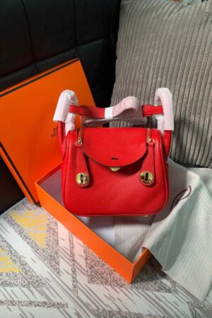 Hermès Lindy Bag -- Red