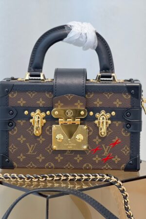 LV Petite Malle Trunk -- Brown