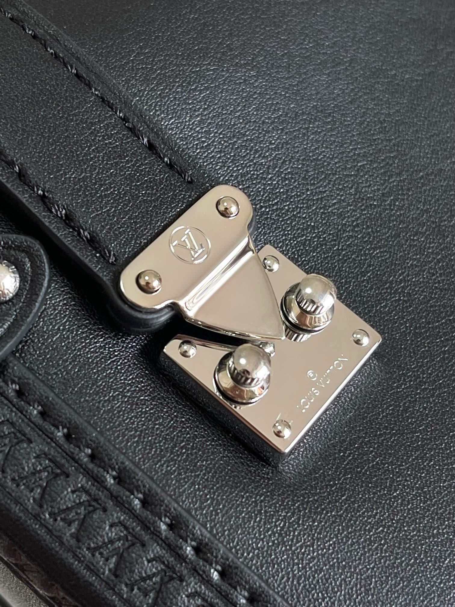 LV Side Trunk Bag -- Black - Image 6