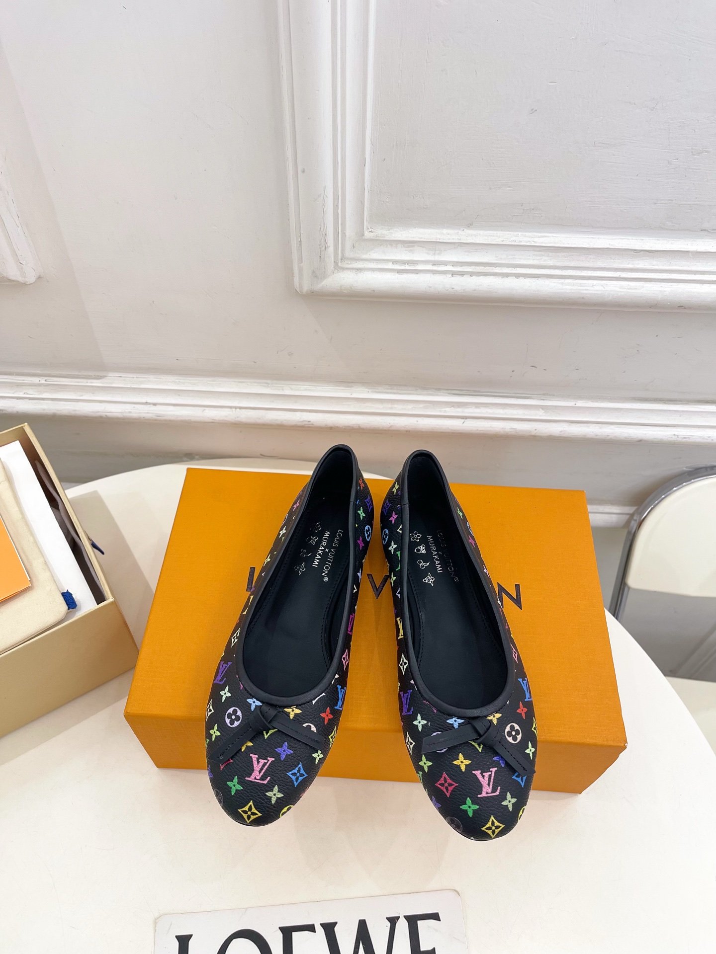 Louis Vuitton Ballet Flats Black Women Luxury Leather Designer Shoes - Image 10