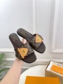 Louis Vuitton Frame Flat Mules Luxury Leather Sandals for Women