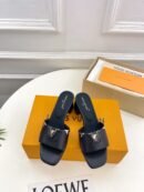 Louis Vuitton Mare Mule Black Block Heel