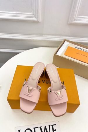Louis Vuitton Mare Mule Pink Block Women Heel