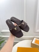 Louis Vuitton Mare Dark Brown Flat Mules