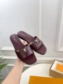 Louis Vuitton Mare Burgundy Flat Mules