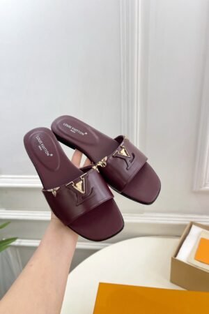 Louis Vuitton Mare Burgundy Flat Mules