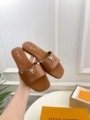 Louis Vuitton Mare Camel Brown Flat Mules