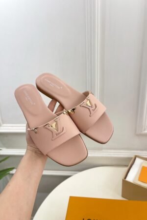 Louis Vuitton Mare Brown Flat Mules