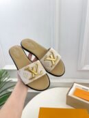 Louis Vuitton Mare Flat Mules White Women