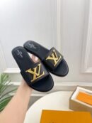 Louis Vuitton Mare Black Flat Mules