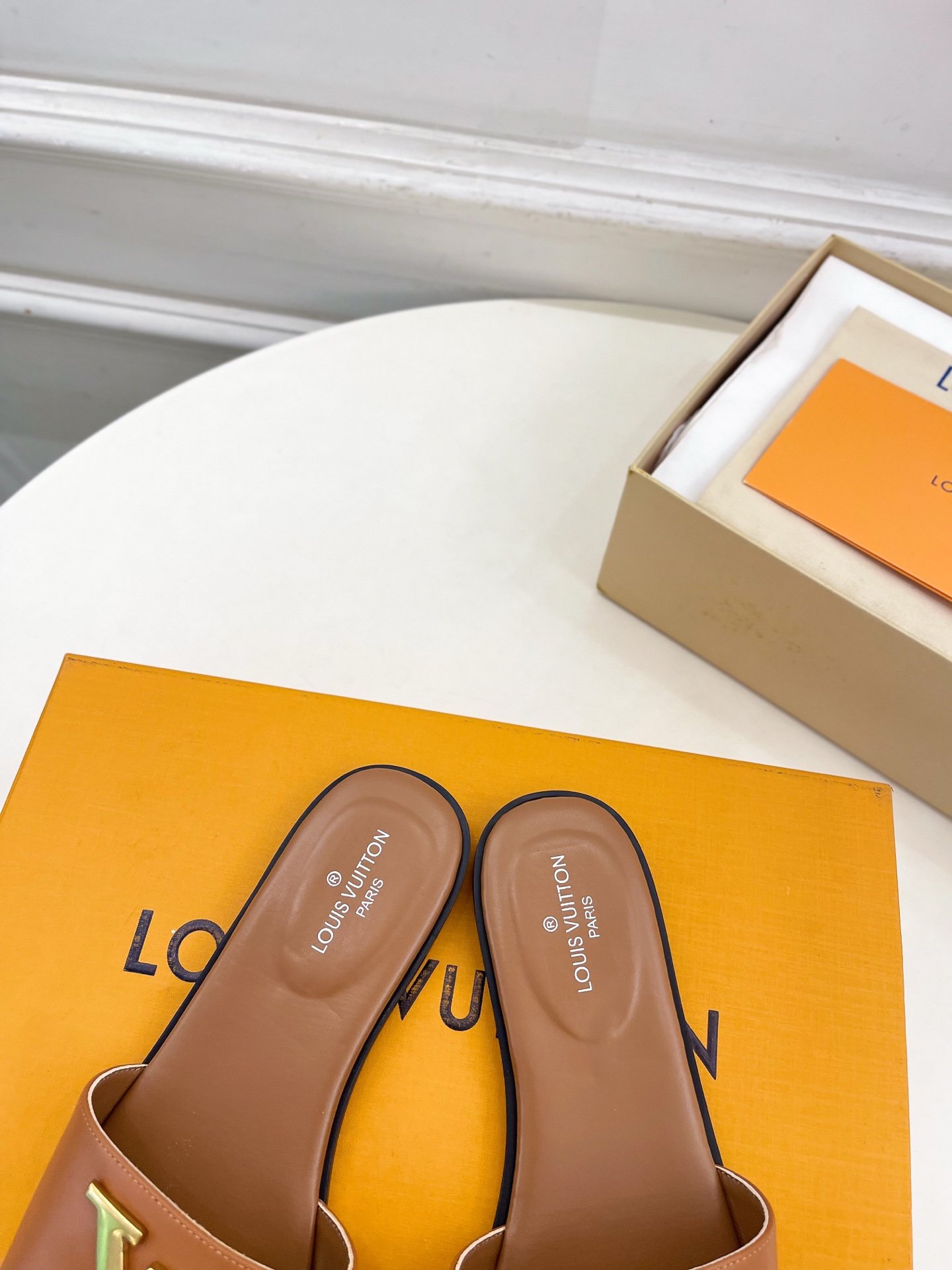 Louis Vuitton Mare Flat Mules Brown Women - Image 3