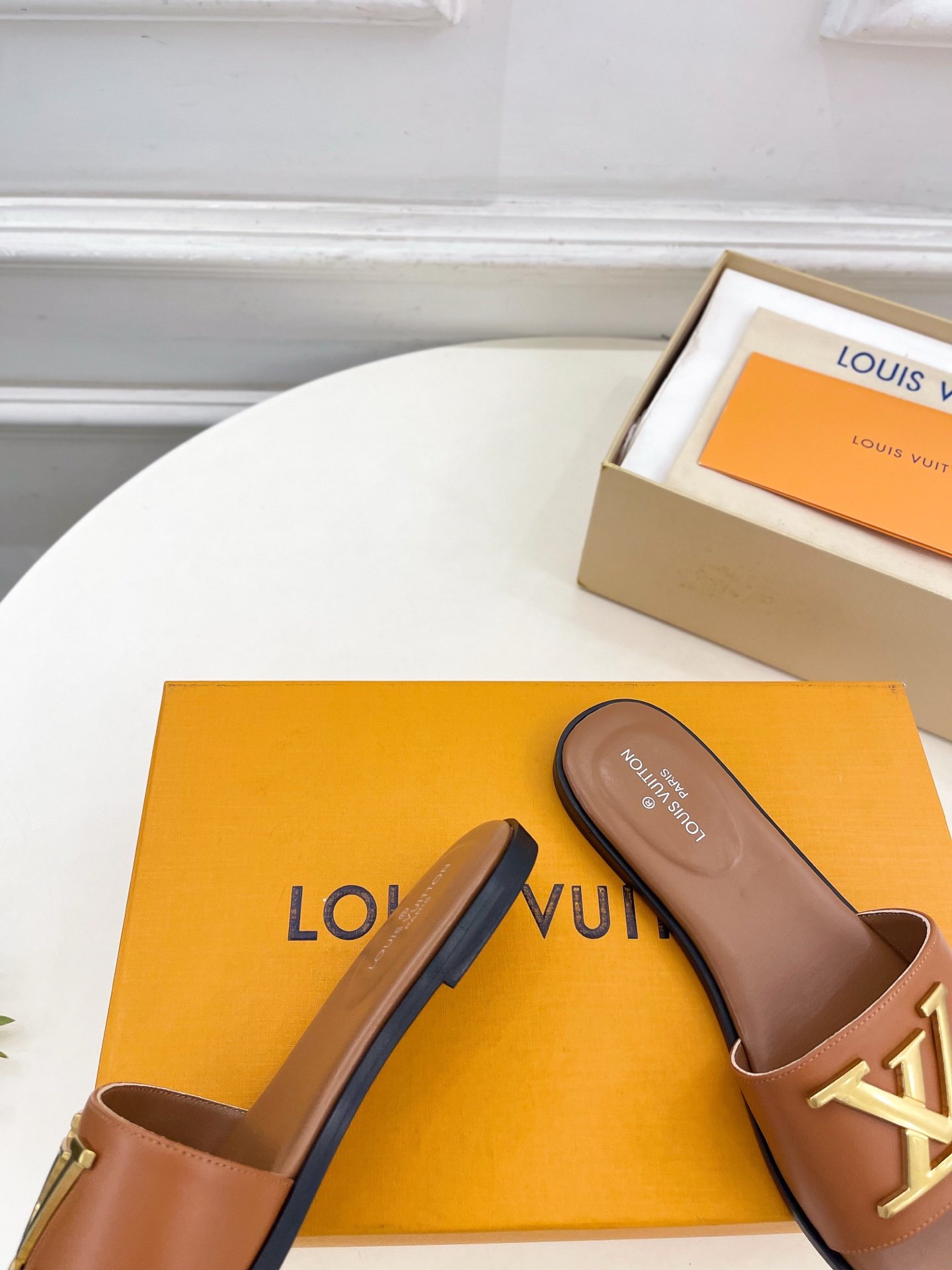 Louis Vuitton Mare Flat Mules Brown Women - Image 5