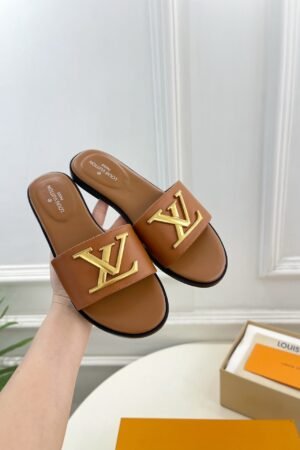 Louis Vuitton Mare Flat Mules Brown Women